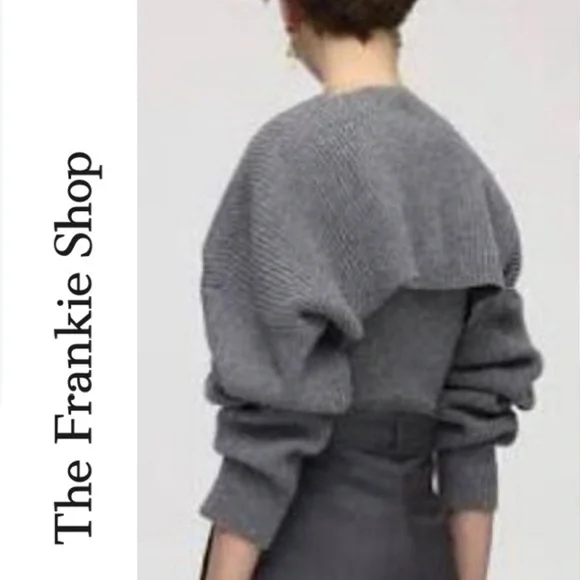 Frankie Shop Shrug Cardigan Bolero Sweater - Picture 4 of 12